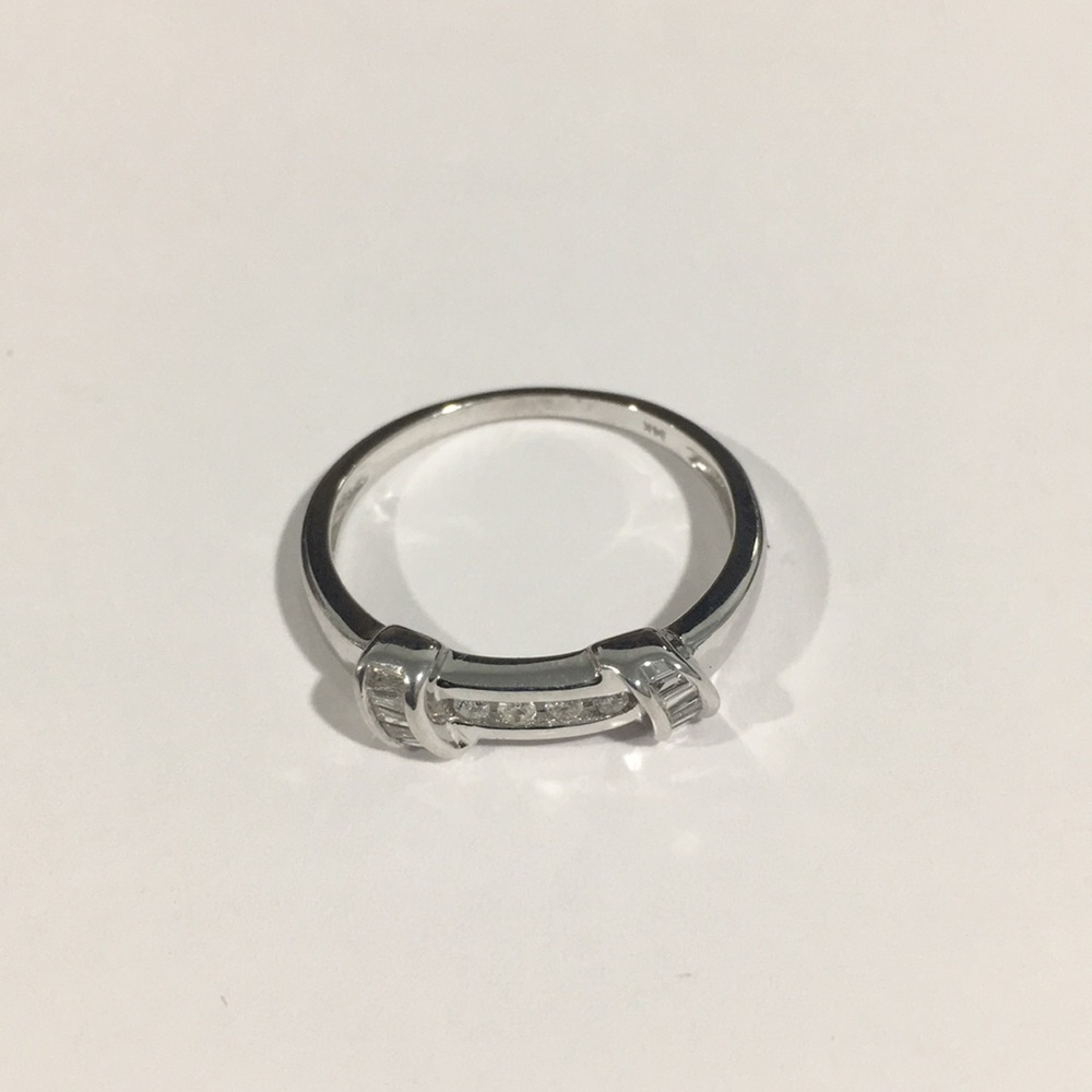 14k White Gold Diamond 💎 Wedding 👰 Band Ring